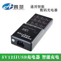 Smart USB multi-port charger 12 Port 12V Digital universal fast charge automatic identification mobile phone charger
