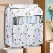 Washable three-dimensional Oxford cloth widened clothing set coat household wardrobe storage dust cover transparent clothing cover