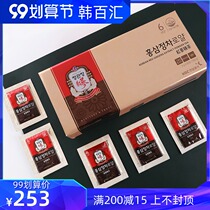 South Korea Zhengguan Zhuang Korean ginseng 6 years root red ginseng essence tea 41 93% concentration brewing 3G * 50 pack