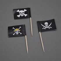 One-time flower sign pirate flag toothpick flag wine sign fruit sign creative flag can be customized