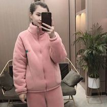 2022 new on the new fashion foreign piste Olly suede pyjamas thickened with a velvety external wearing home and two sets