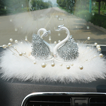Car Pendulum goddess Crystal Swan Car Accessories On-board Instrument Desk Creativity Upscale Car Adornment Swing Accessories