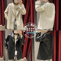 5 special price MOUSSY 22 spring summer Japanese imitation leather lapel blazer 010FSH30-0340