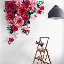 Mid-Autumn Festival Xiaohong Book recommends wedding wedding stage background flower photography paper flower props creative paper flower arrangement
