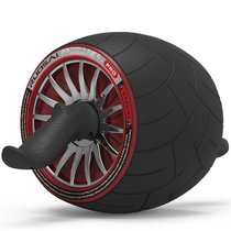 Ruosei new full leather wheel abdominal muscle wheel giant wheel abdominal roller automatic rebound abdominal device silent fitness wheel