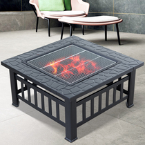Outdoor barbecue stove charcoal heating brazier barbecue table home grilled brazier carbon oven courtyard grilling stove