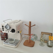 * Beautiful sister-in-law * ins The same Korean wooden cup holder Student dormitory glass drain storage shelf