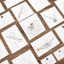 Jewelry cardboard earrings earrings cardboard bracelet card necklace cardboard hairpin cardboard