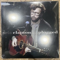 Spot Eric Clapton Unplugged doesnt plug in live double disc LP Black Gel Record