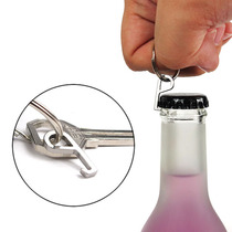 Outdoor bottle opener can opener camping supplies stainless steel multifunctional keychain EDC gadget bottle screwdriver