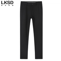 LAXDN Lexton mens business casual pants fashion simple straight wild new solid color casual pants