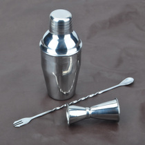 Three-piece stainless steel English 350ml shirter set snow pot bar spoon bar wine set
