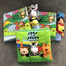 Fun fingers Puppet book Forest small animals baby children parenting early education Puzzle Toy Foreign Cave Cave Scene Book