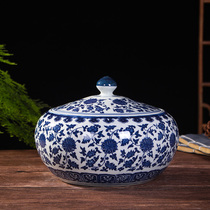 Ceramic rice tank barrel rice storage box household 5kg 10 KG 200kg with lid flour sealed storage tank moisture-proof insect