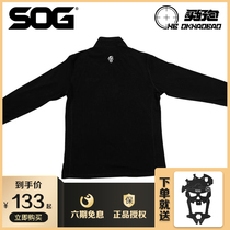 SOG outdoor fleece jacket mens autumn and winter thin pullover fleece base shirt warm tactical top wear