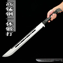 Longquan Town House One Manganese Steel Treasure Sword Embroidery Spring Legal Big Knife Car Car Defense Long Cold Weapon Unopened Blade