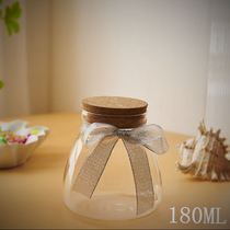 Glass wishing bottle cork shell sand dry flower storage bottle rainbow bottle drifting empty bottle lucky star origami