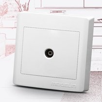 Open wall switch socket panel wired closed-circuit TV socket single TV socket open wire box open cable ultra-thin