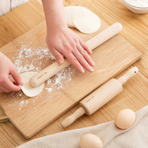 Home home Beech rolling pin Kitchen tool rod Noodle stick Household solid wood dumpling skin rolling pin Rolling pin Pressing stick