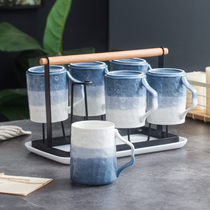 Jane She mug set ceramic cup set ceramic cup household water Cup Cup couple Cup Cup Cup Cup set