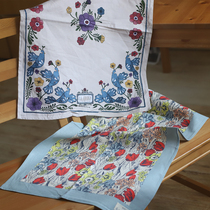 Exit UK retro to make old flowers pure cotton cloth Napkin Versatile gaib