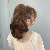 Wig ponytail pear flower roll ponytail wig female short high ponytail hair natural simulation hair tail fake ponytail