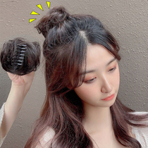 Grab clip small half ball head wig female simulation hair fluffy natural flower bud hair decoration lazy person pad hair bag curler