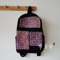 Cloth Ming Tang dense tie flower shoulder bag couple parent-child section