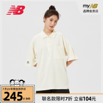 (Noritake joint item) newBalance NB official new item AMT12386 men and women POLO shirt