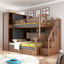 High and low bed Upper and lower bed Mother bed Bunk bed Upper and lower bunk bed Children adult with wardrobe One small apartment type All solid wood