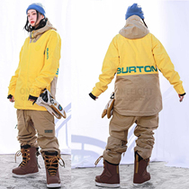 Burton ski suit dunmore frostner adult veneer double board waterproof clip cotton windproof breathable warm