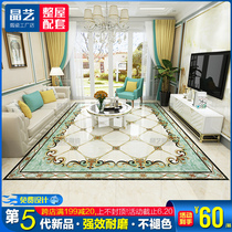 Living room parquet tile 800x800 corridor aisle European dining room porch excellent microspar gilded parquet floor tiles