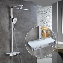 German Hansgeya button shower shower set full copper constant temperature shower nozzle bathroom rain shower