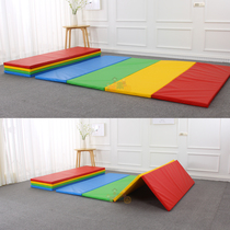 European standard sports mat early education center indoor sensory training equipment folding quadruple pad children crawling gymnastics mat