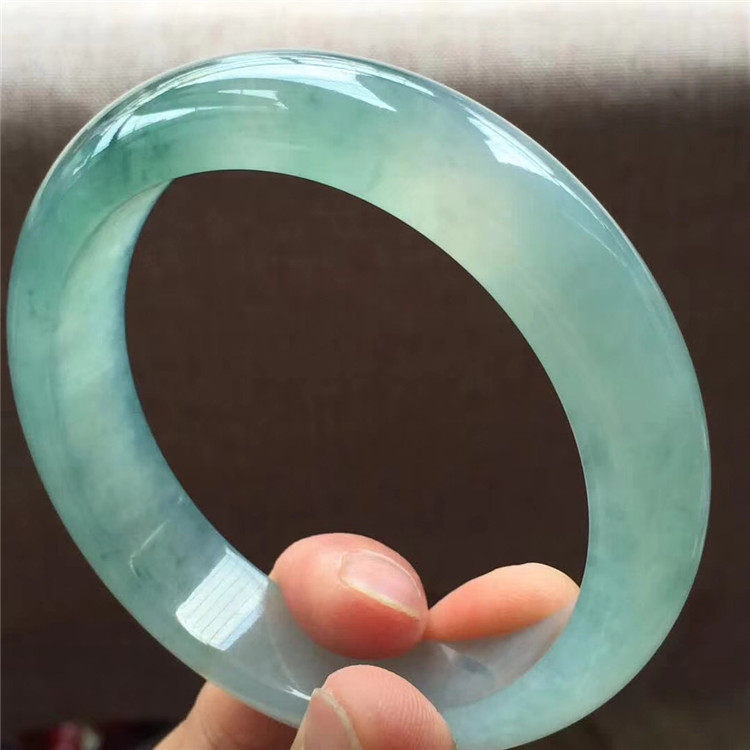 Jane Ann Emerald 56 Myanmar Natural Ice Species Floating Emerald Jade Bracelet Jade Delicate Old Pit Jade Jade Bracelet