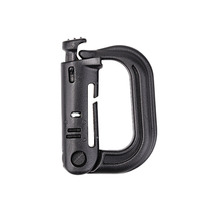 Outdoor light weight Medium mountaineering buckle D-type switch lock catch safety buckle D type buckle backpack hanging buckle