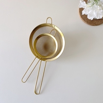 Export list hand-held flour sieve stainless steel ultra-fine filter mesh household baking tools INS Nordic style