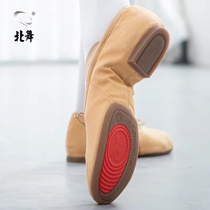 North dance rubber bottom outdoor dance shoes womens soft bottom practice shoes adult teacher shoes low heel yoga belly ethnic Square