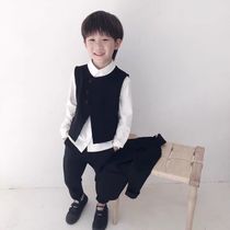 DORDO 21-year-autumn-style Japanese boys tuxedo birthday Western suit Machia pants suit