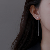 925 pure silver lined with female 2021 new wave earrings small crowdsourced design Sensation Ear minimalist Earhole Ear Accessories