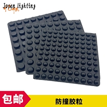 Black anti-collision rubber grain furniture cabinet door and window anti-slip cushion muffled and silent foot mat 3M glue silicon anti-crash pad sticker