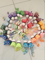 Handmade DIY jewelry bell star badminton bag hanging decoration student schoolbag pendant ball bag accessories