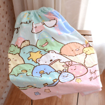 Adult bath skirt Yukata cartoon cotton apron absorbent soft cute bandeau 120*80cm corner biological white bear