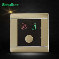 Slunde Champagne Gold Hotel Hotel Do not disturb please clean up the doorbell switch three-in-one Do not disturb the cleaning