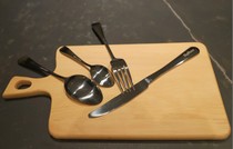 (Actually good things) Sikman tableware four-piece set of simple fashion Western food knife and fork 4-Piece Gift Box