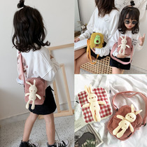 Parent-child mobile phone bag cute cartoon rabbit diagonal satchel with small satchel small satchel with single shoulder and zero purse