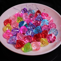 Imitation Crystal acrylic plastic gem toy Diamond childrens sugar digging machine grab doll machine necklace pendant 1kg