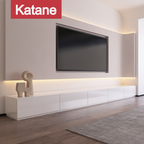 TV Cabinet Tea Table Combinations Modern Minimalist Light Lavish Living Room Background Wall Nordic Small House Style Baking Lacquered Fashion Furniture Cover