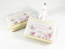 Handmade soap packaging paper waist seal horizontal soap bar - butterfly fly 1 yuan 5 angle two sheets