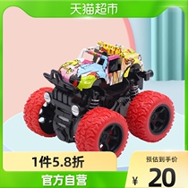 () Bebay duck Inertial Cross-country Big Foot Cart Alloy Model Toys Children Boy 360 Rotation Humvee